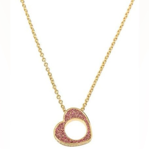 *NWT* Kurt Geiger London Pav Heart Short Pendant Necklace - Picture 3 of 14